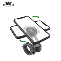 Motocykl rower uchwyt telefonu kierownica Quick Mount Smartphone Mobile Moto MTB Bike Stand Support 360 uchwyt obrotowy 2